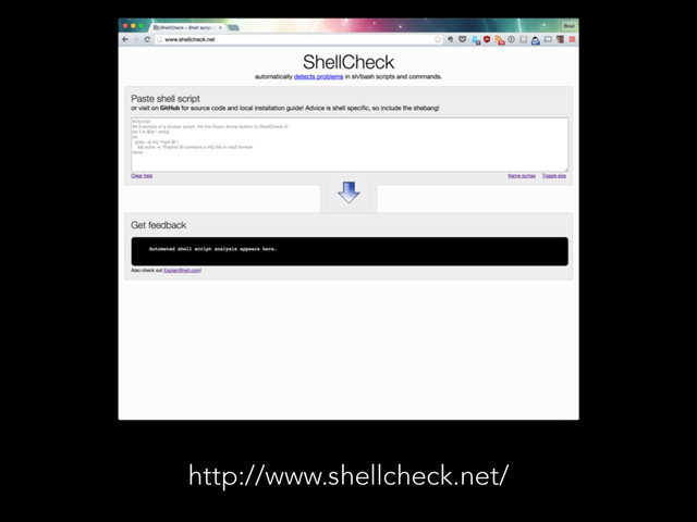 http://www.shellcheck.net/
