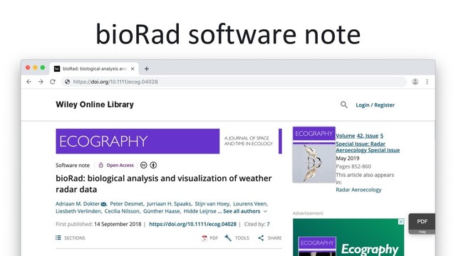 bioRad software note
