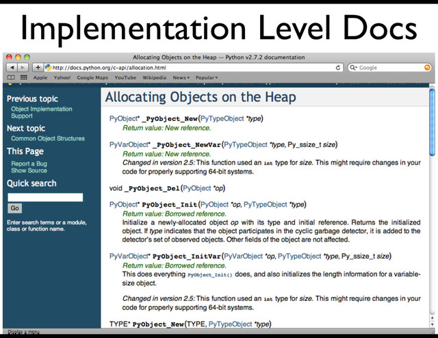 Implementation Level Docs
