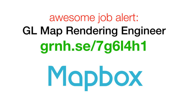 awesome job alert:
GL Map Rendering Engineer
grnh.se/7g6l4h1
