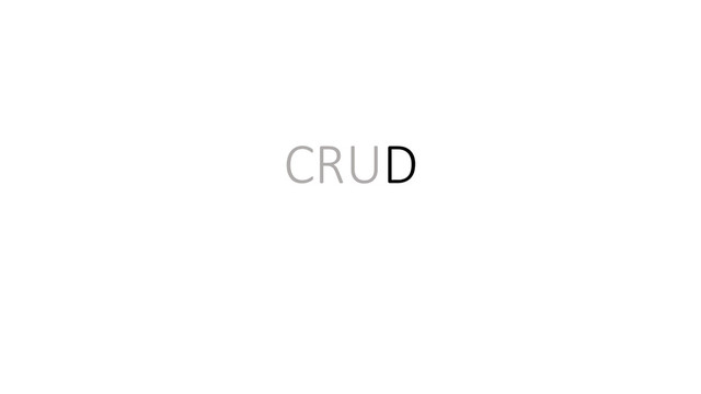 CRUD
