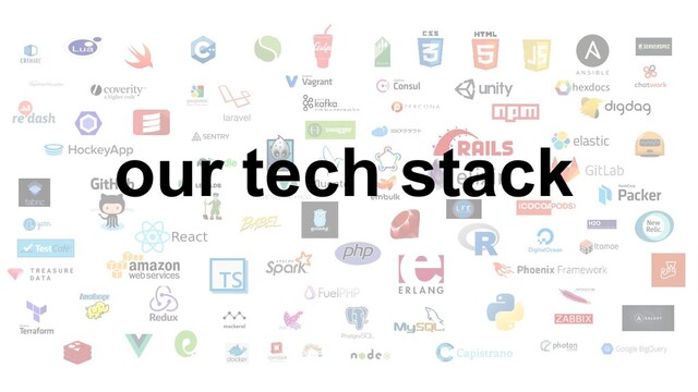 our tech stack
