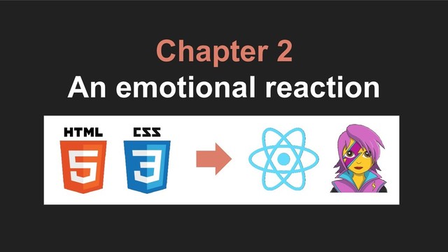 Chapter 2
An emotional reaction
