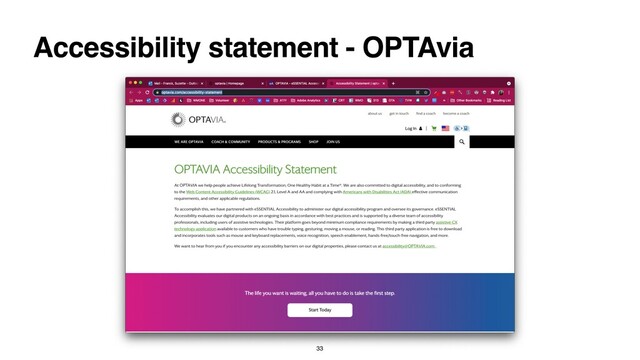 Accessibility statement - OPTAvia
33
