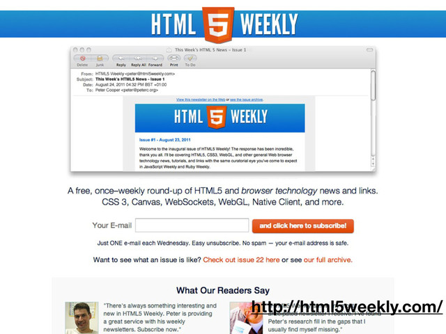 http://html5weekly.com/
