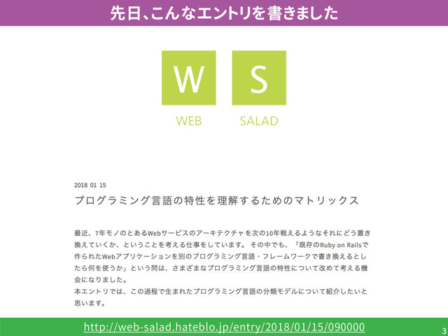 http://web-salad.hateblo.jp/entry/2018/01/15/090000 3
先日、こんなエントリを書きました
