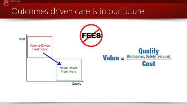 NETSPECTIVE
www.netspective.com 3
Outcomes driven care is in our future
