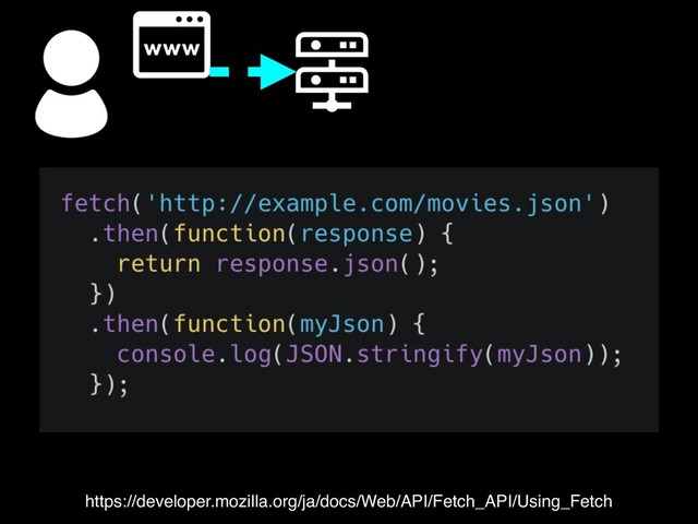 https://developer.mozilla.org/ja/docs/Web/API/Fetch_API/Using_Fetch
