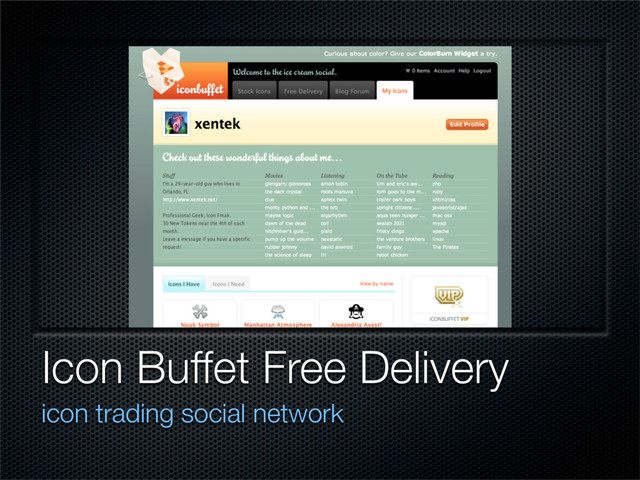 Icon Buffet Free Delivery
icon trading social network
