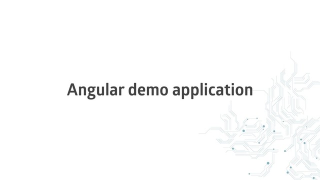 Angular demo application
