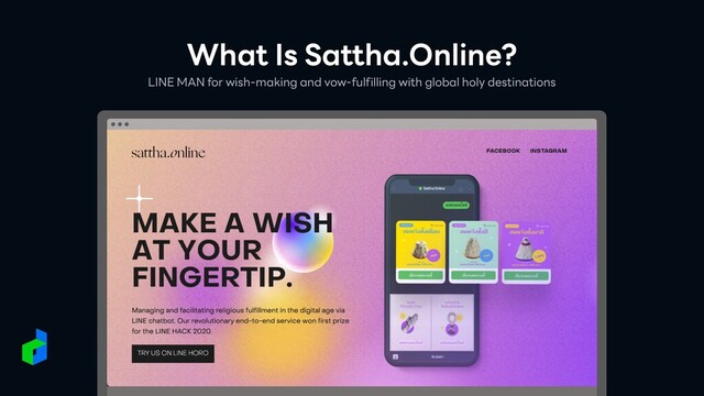 What Is Sattha.Online?
LINE MAN for wish-making and vow-fulfilling with global holy destinations
