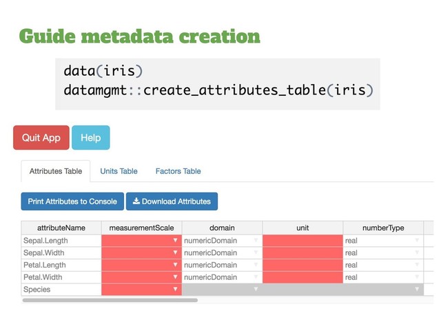 Guide metadata creation
