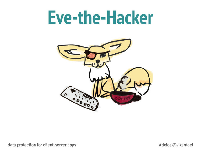 Eve-the-Hacker
data protection for client-server apps #doios @vixentael
