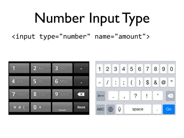 
Number Input Type
