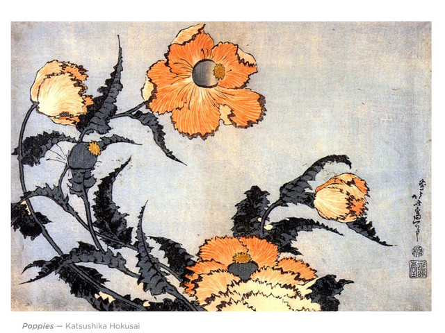 Poppies — Katsushika Hokusai
