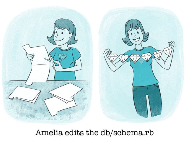 Amelia edits the db/schema.rb
