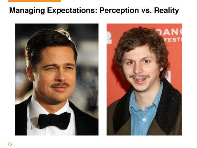 Managing Expectations: Perception vs. Reality
