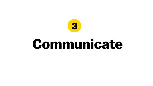 Communicate
3
