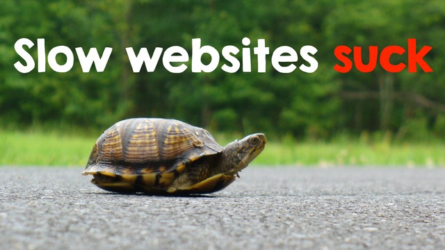 Slow websites suck
