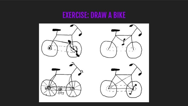 EXERCISE: DRAW A BIKE
