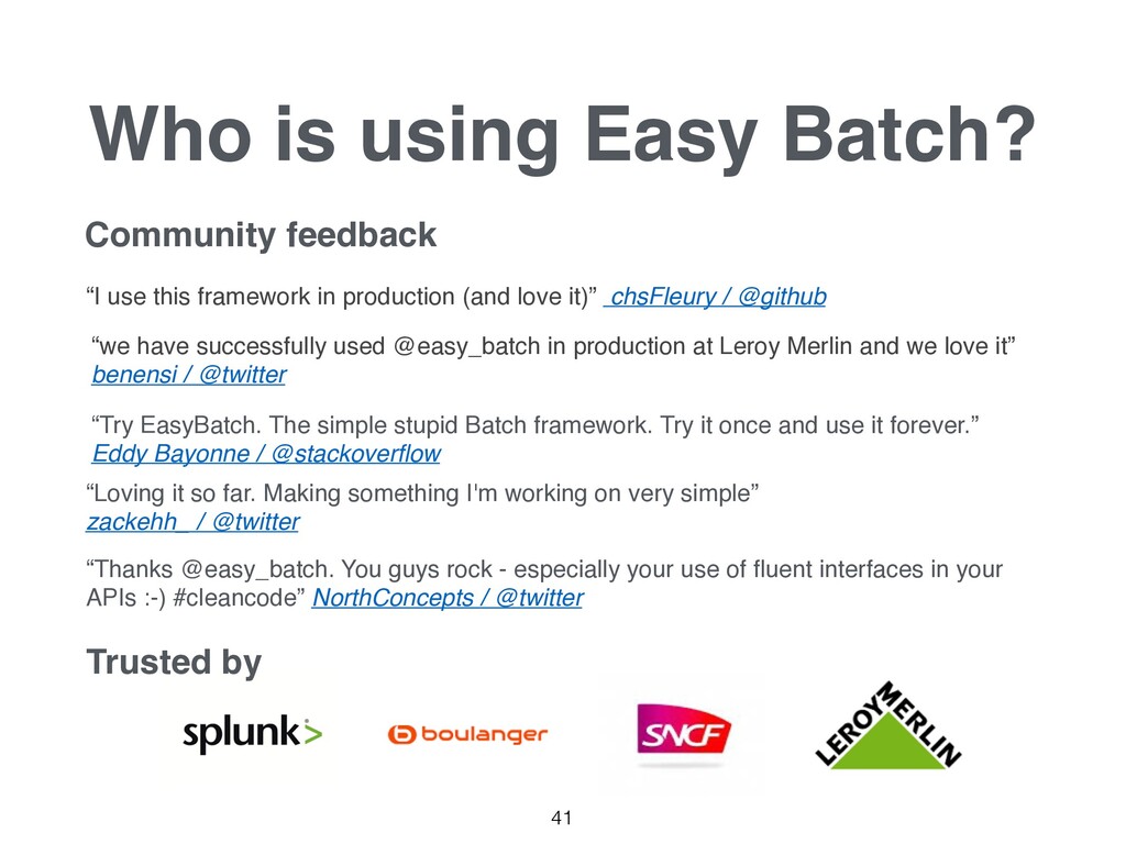 Easy Batch - Speaker Deck