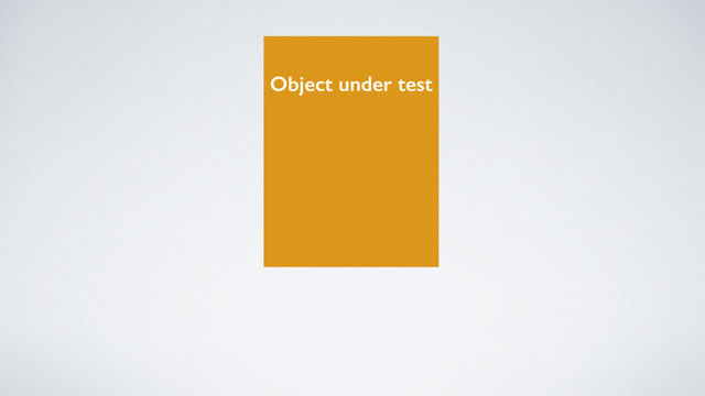 Object under test
