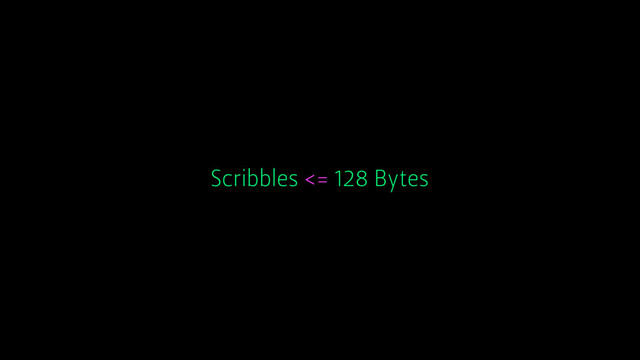 Scribbles <= 128 Bytes
