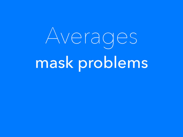 Averages
mask problems
