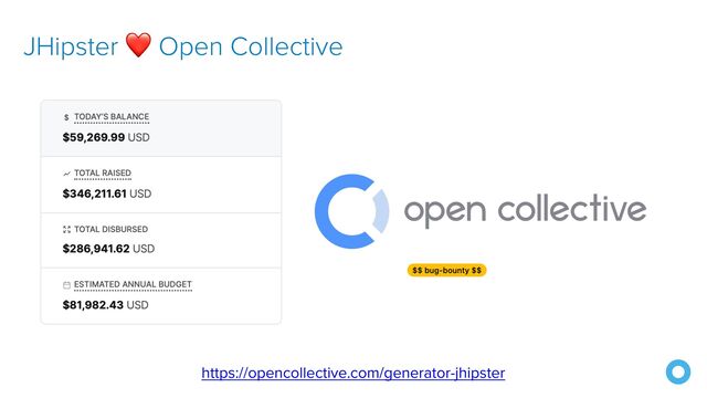 JHipster ❤ Open Collective
https://opencollective.com/generator-jhipster
