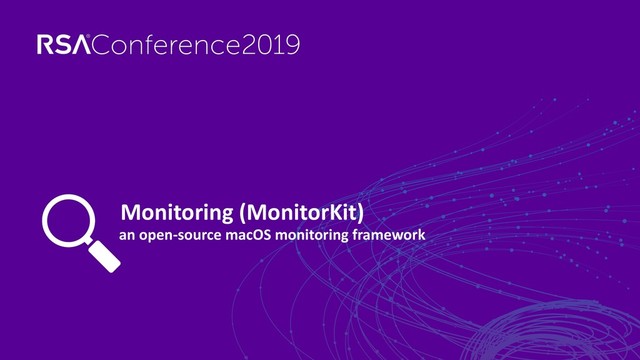 an open-source macOS monitoring framework
Monitoring (MonitorKit)
