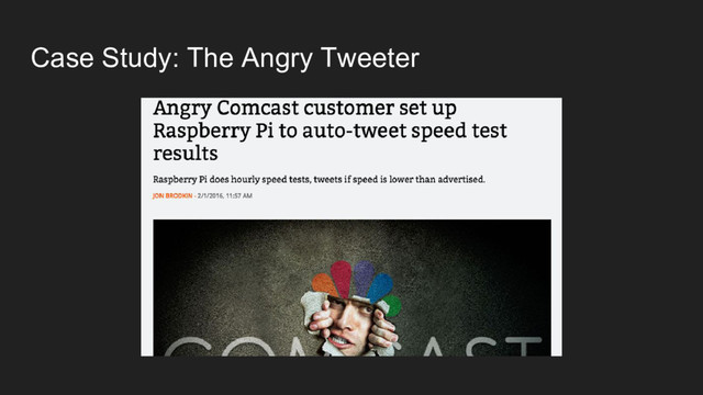 Case Study: The Angry Tweeter
