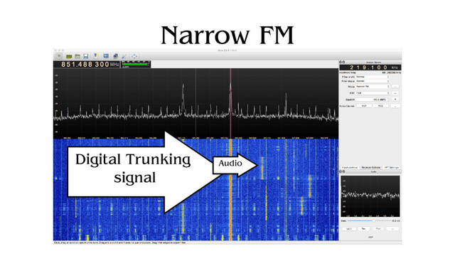 Narrow FM
Digital Trunking
signal
Audio
