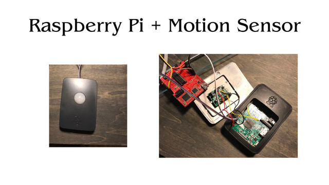 Raspberry Pi + Motion Sensor
