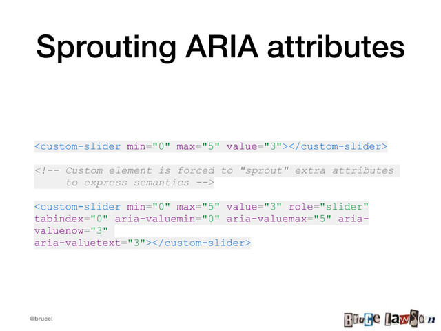 @brucel
Sprouting ARIA attributes



