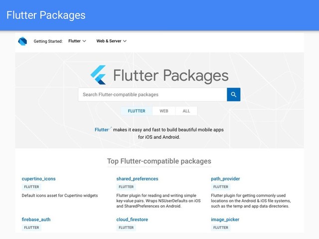 Flutter Packages
