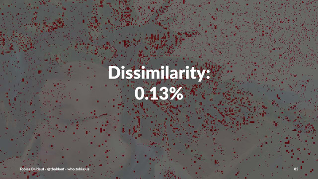 Dissimilarity:
0.13%
Tobias'Baldauf'-'@tbaldauf'-'who.tobias.is 85
