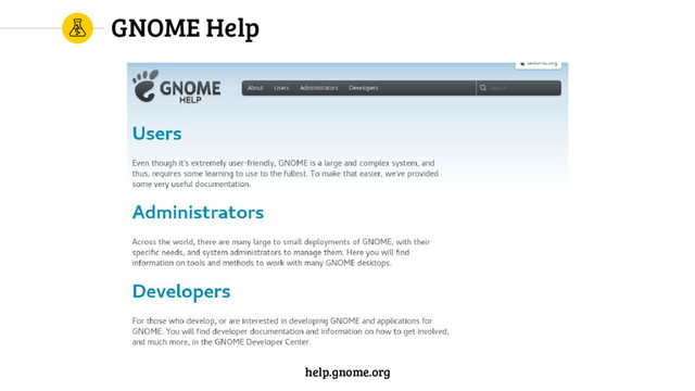 GNOME Help
help.gnome.org
help.gnome.org
