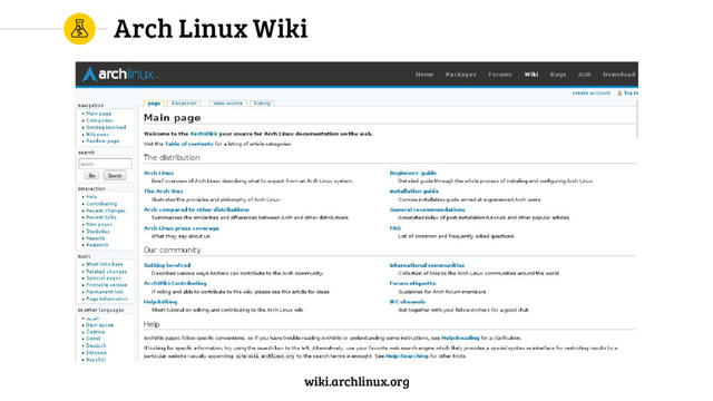 Arch Linux Wiki
wiki.archlinux.org
