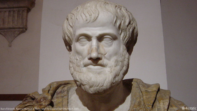 Bust of Aristotle, National Museum of Rome, taken by Giovanni Dall’Orto, March 2005 @r4isstatic
