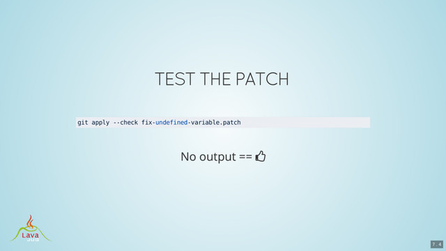 git apply --check fix-undefined-variable.patch
7 . 4
