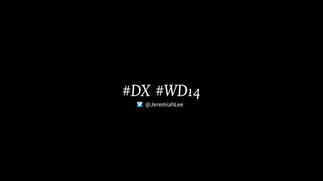 #DX #WD14
@JeremiahLee
