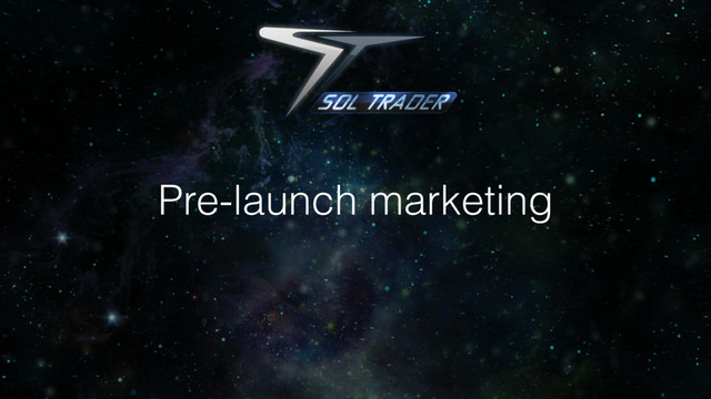 Pre-launch marketing
