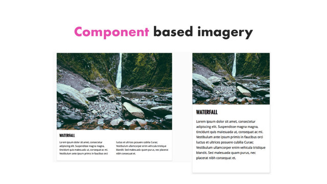 Component based imagery
