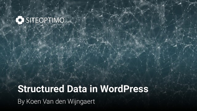 Structured Data in WordPress
By Koen Van den Wijngaert
