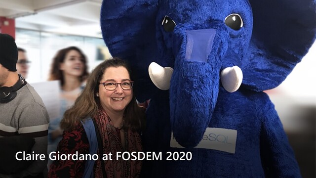 Claire Giordano at FOSDEM 2020
