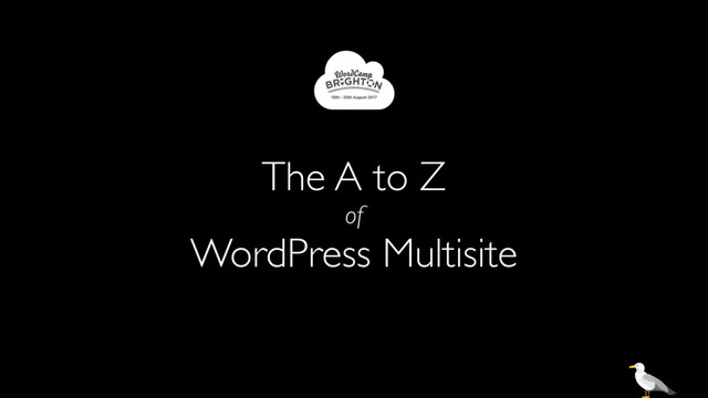 The A to Z
of
WordPress Multisite
