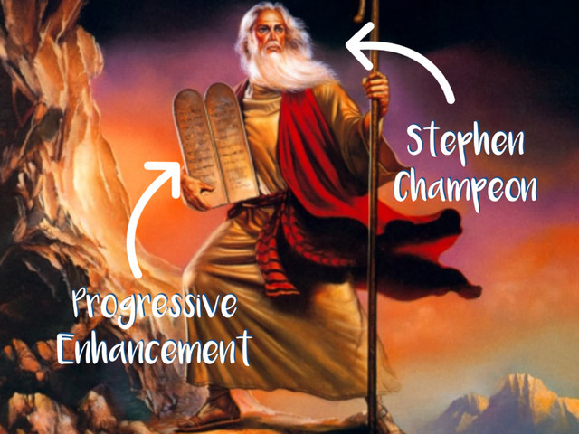 Stephen
Champeon
Progressive
Enhancement
