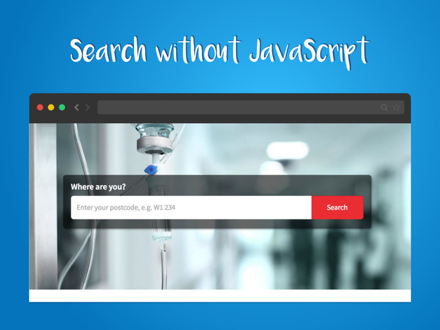Search without JavaScript
