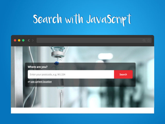 Search with JavaScript
