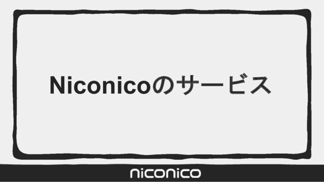 Niconicoのサービス

